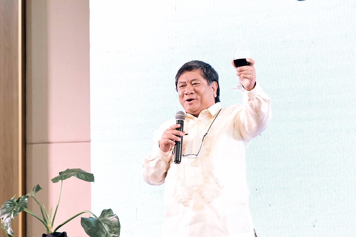 Mr. Roel Z. Castro, President and CEO, leads the toast during the 2024 Partners' Appreciation Night, expressing gratitude for the continued partnership in the upcoming years.