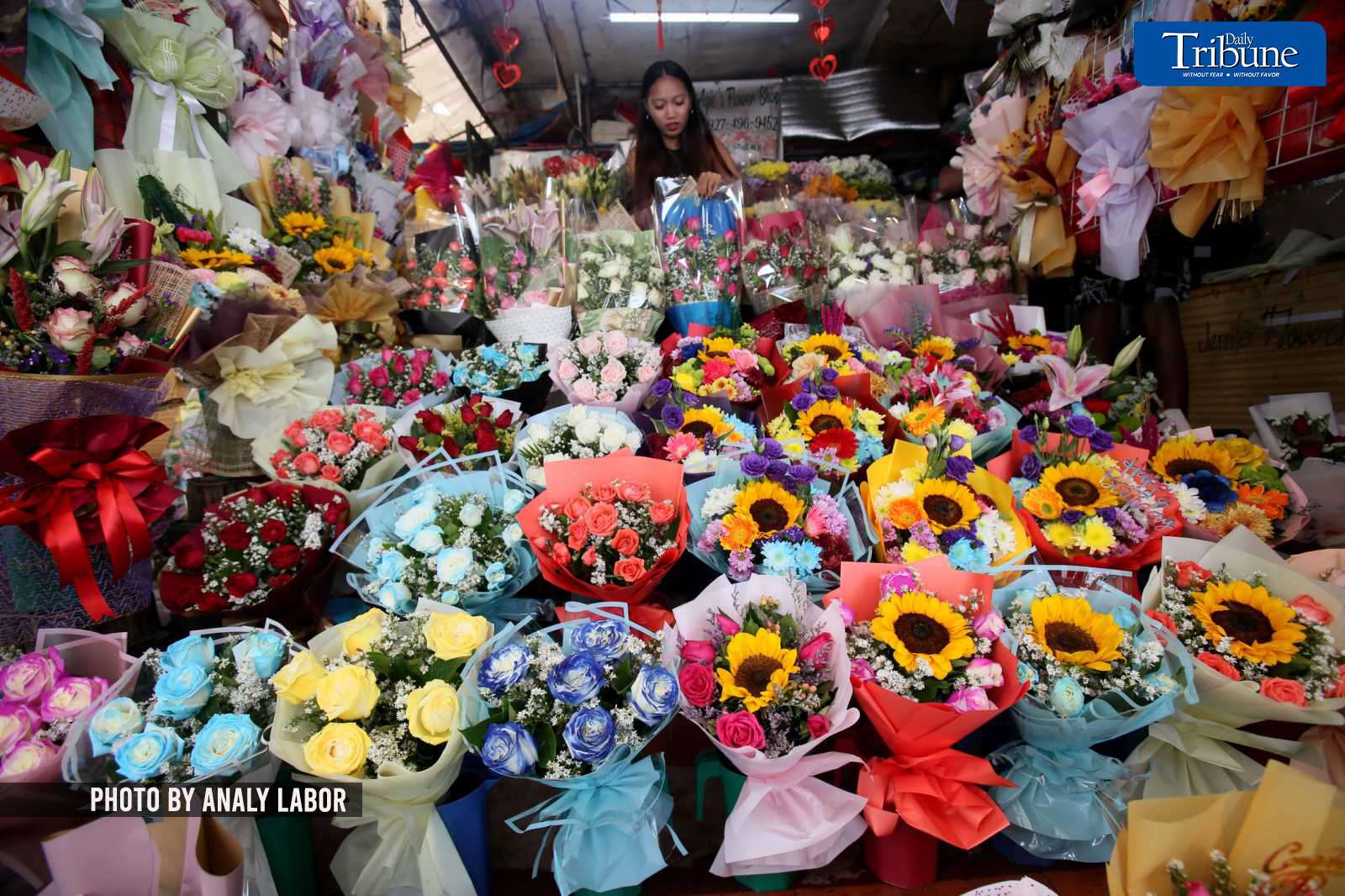 Flower vendor at Araneta