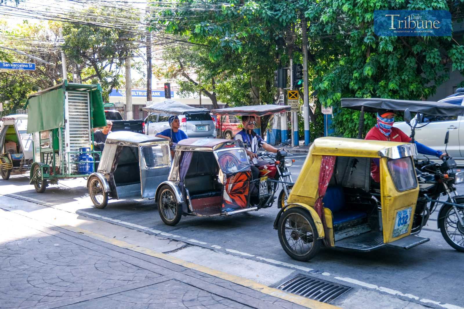Tricycles on the road