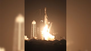 Private moon mission blasts off
