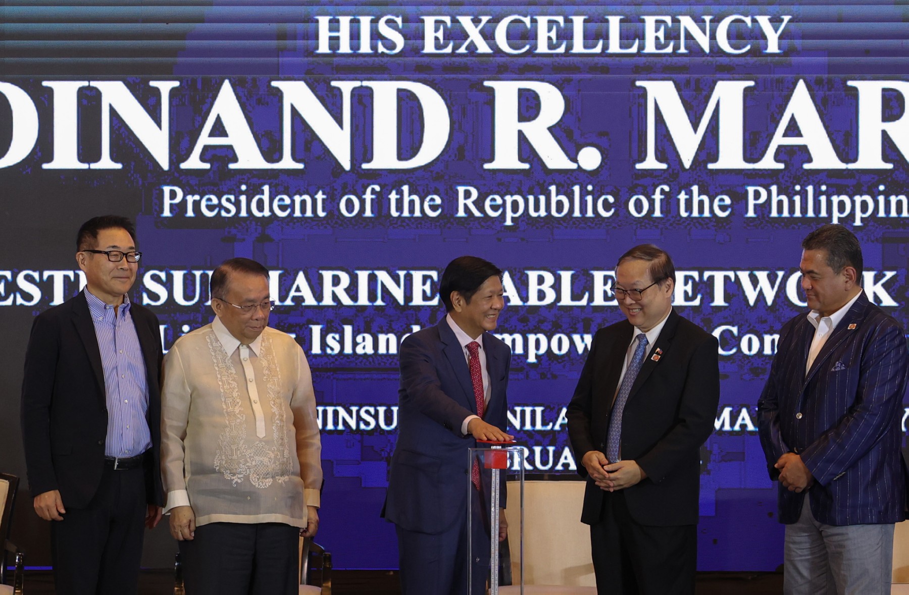 PBBM attends Philippine Domestic Submarine Cable Network Lighting ceremony