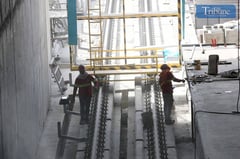 MRT-7 construction on track
