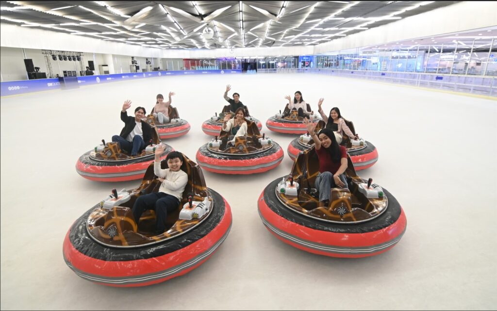 Embark on an adventure of ice bumper cars with family and friends at SM Skating Megamall.