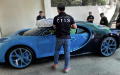 Smuggled blue Bugatti surrendered to BoC