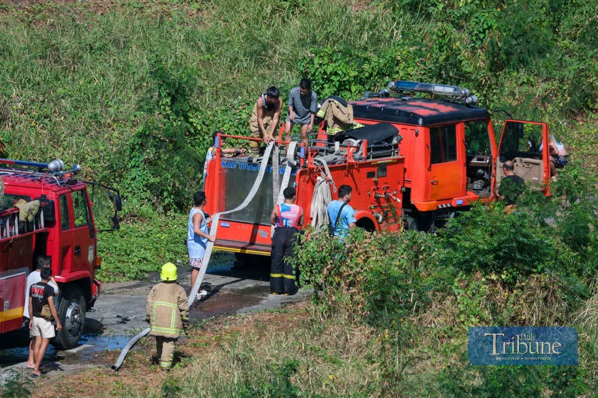 Fire response at Sta. Ana