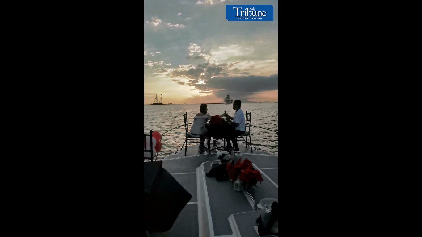 A Valentine's date on a yacht