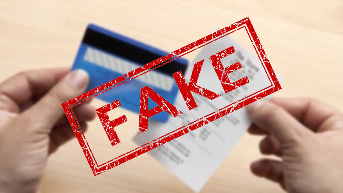 Fake receipt scammer natimbog
