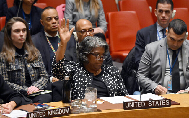 U.S. vetoes Security Council resolution for immediate Gaza ceasefire