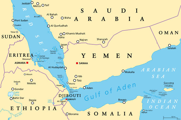 Missile hits ship as U.S. destroys Houthi rockets
