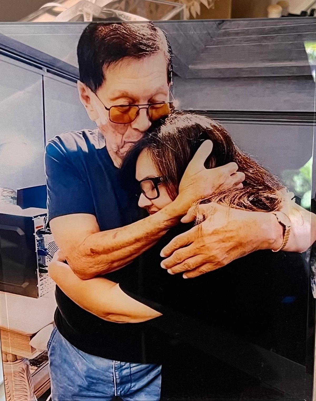 ‘Every time my dad’s here, I sigh in relief’