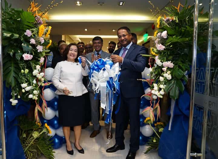 In the photo from L-R: Vivian S. Santos, Deputy Director General for Operations of the Philippine Economic Zone Authority (PEZA); Shiju Varghese (Country Head – TCS Philippines); Shambhu Santha Kumaran, Ambassador of India to the Philippines