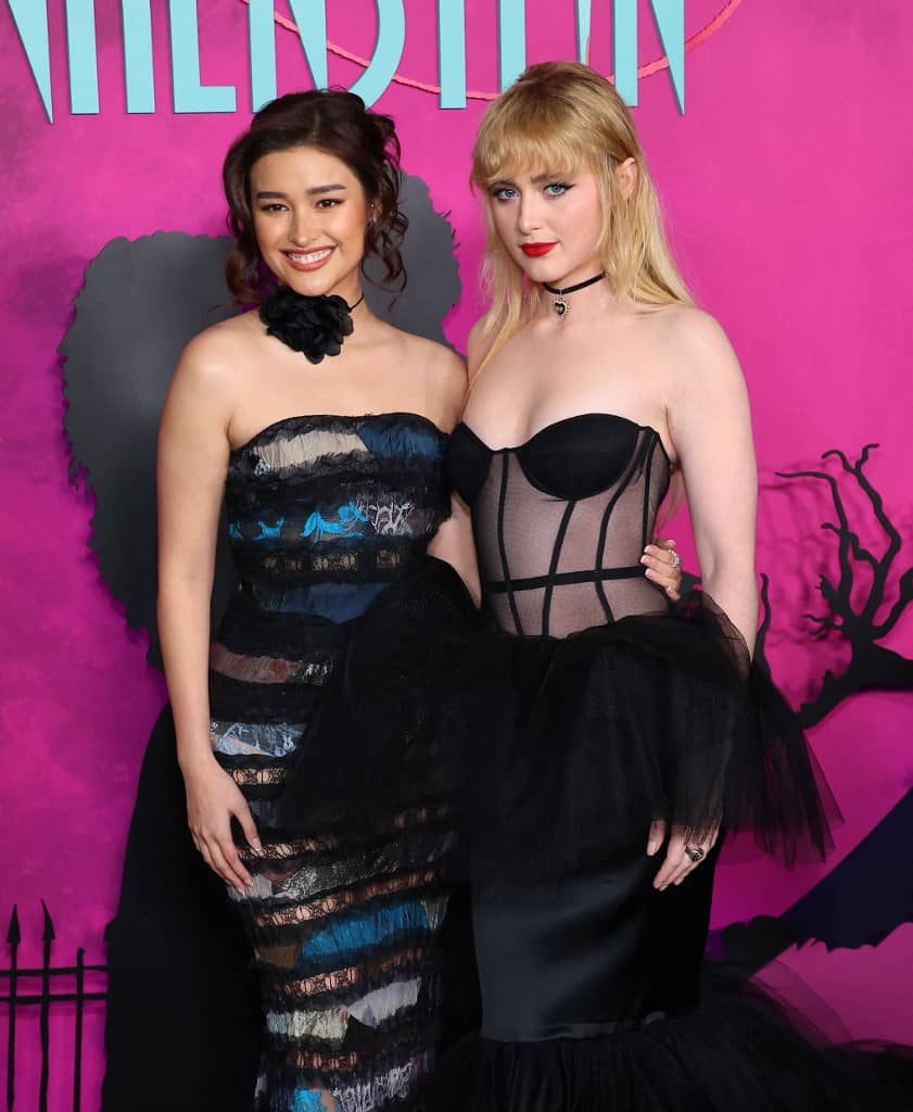 HOLLYWOOD, CALIFORNIA - FEBRUARY 05: (L-R) Liza Soberano and Kathryn Newton attend the Los Angeles special screening of Focus Features' "Lisa Frankenstein" at Hollywood Athletic Club on February 05, 2024 in Hollywood, California. Leon Bennett/Getty Images/AF