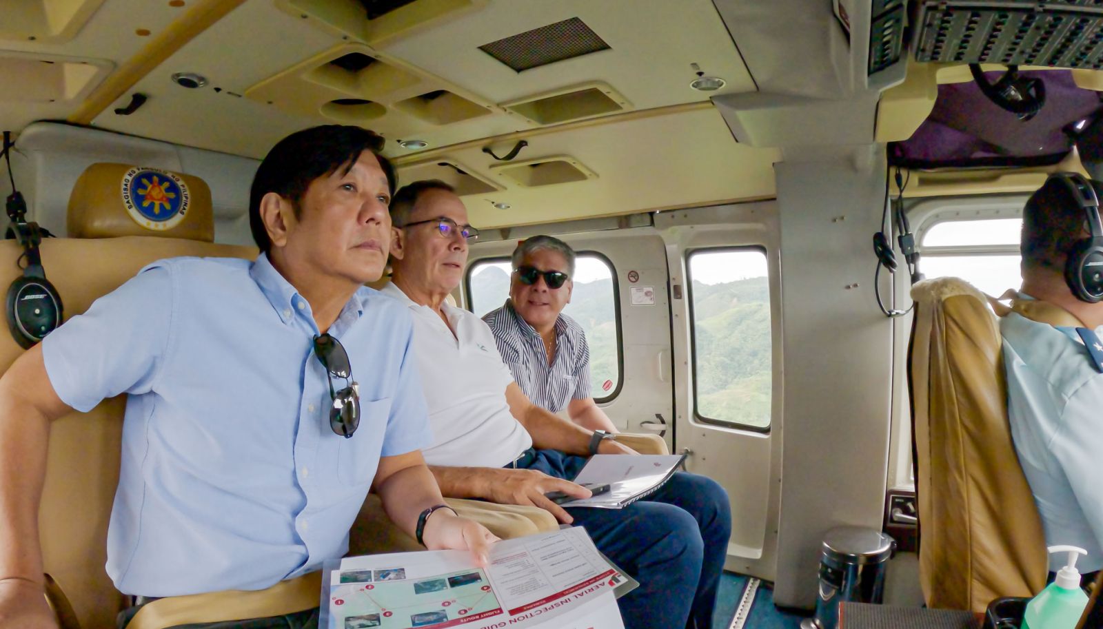 PBBM conducts aerial survey in Davao