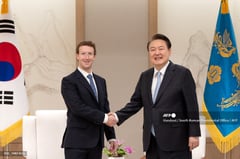 Zuckerberg, South Korea's President Yoon talk AI cooperation
