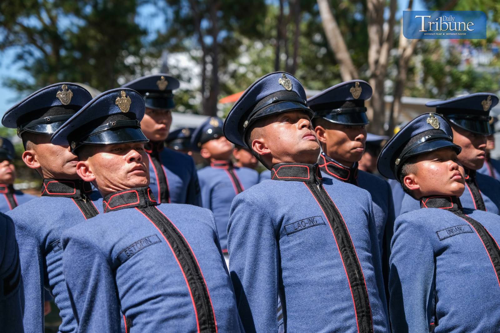 PMA cadets ready for lunch