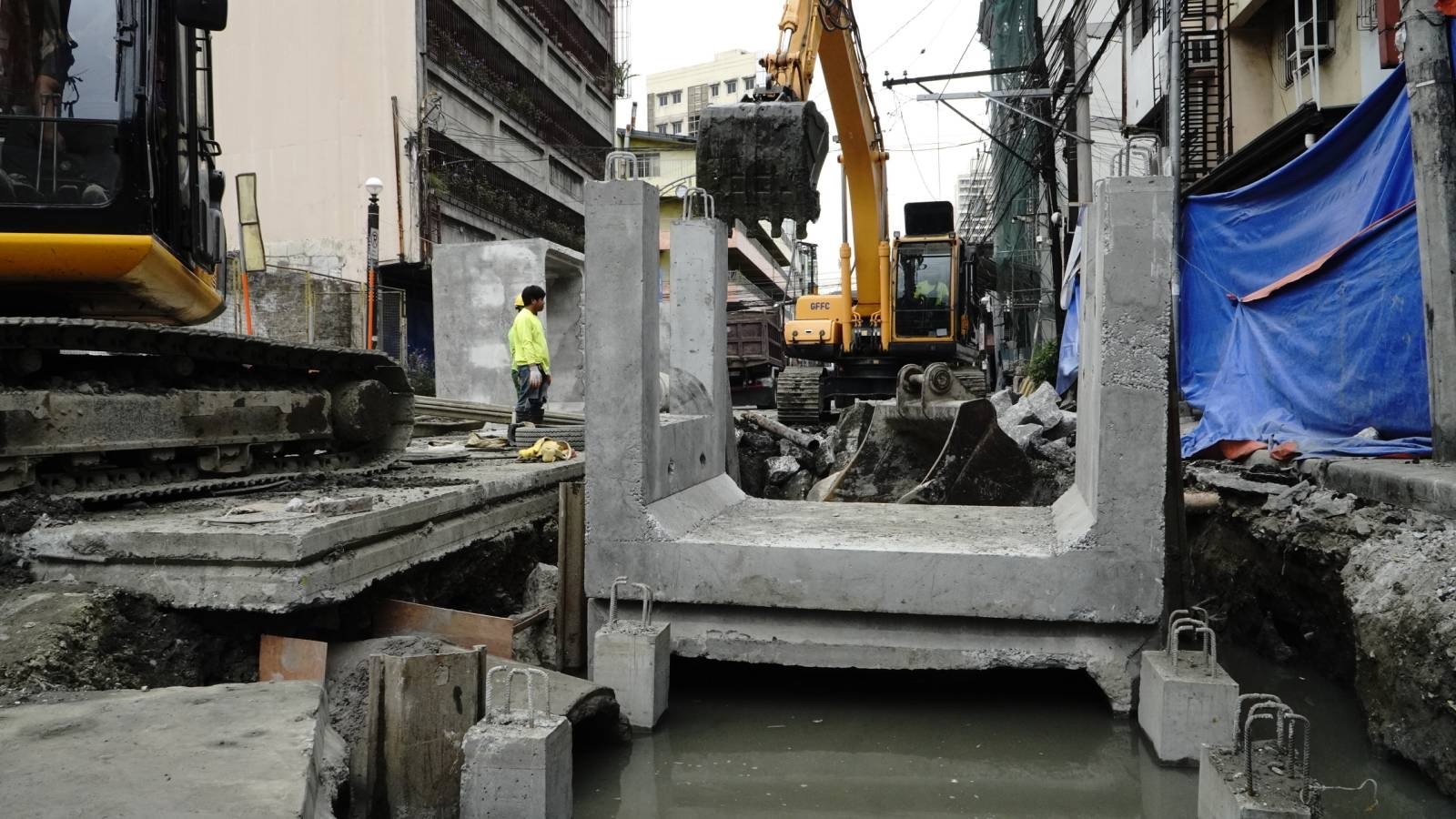 Drainage rehabilitation in Sampaloc
