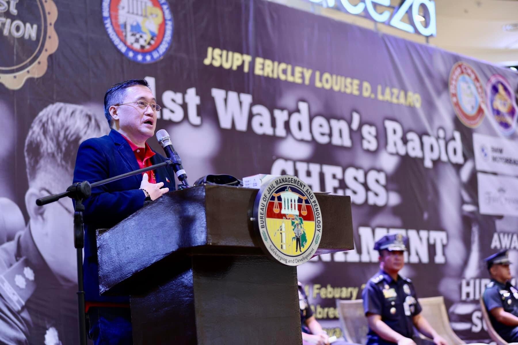 Bong Go promotes grassroots sports dev't at Davao chess tournament