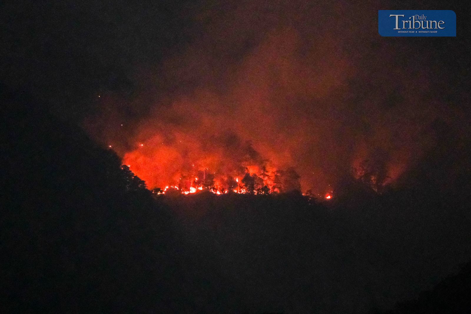 Forest fire in Benguet