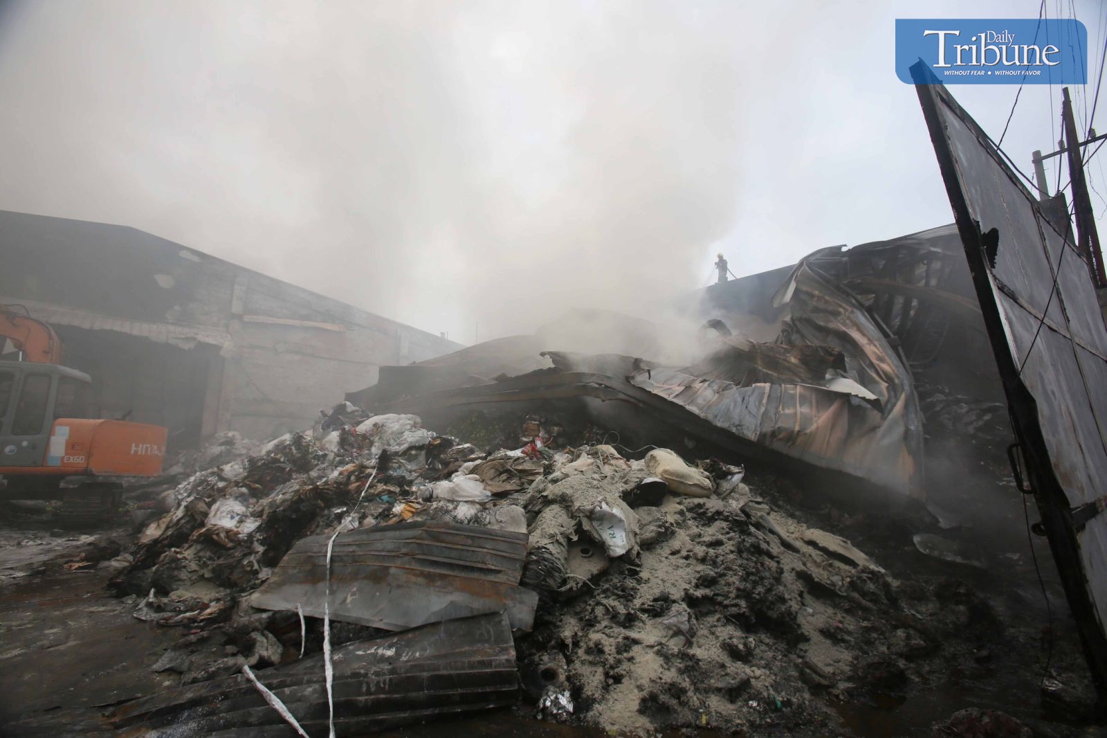 Junkshop catches fire