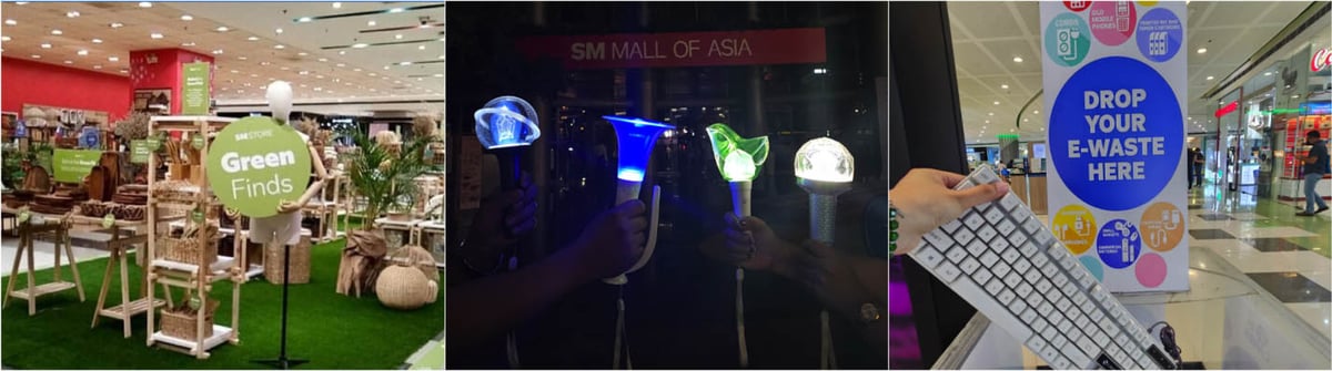 Shop for a sustainable home, dine in the dark, and recycle with SM Supermalls.