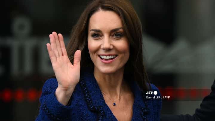 Britain's Catherine, Princess of Wales, waves after visiting Copper Box Arena to celebrate the 10th anniversary of Coach Core in London on October 13, 2022. Britain's Catherine announced cancer diagnosis on March 22, 2024.
