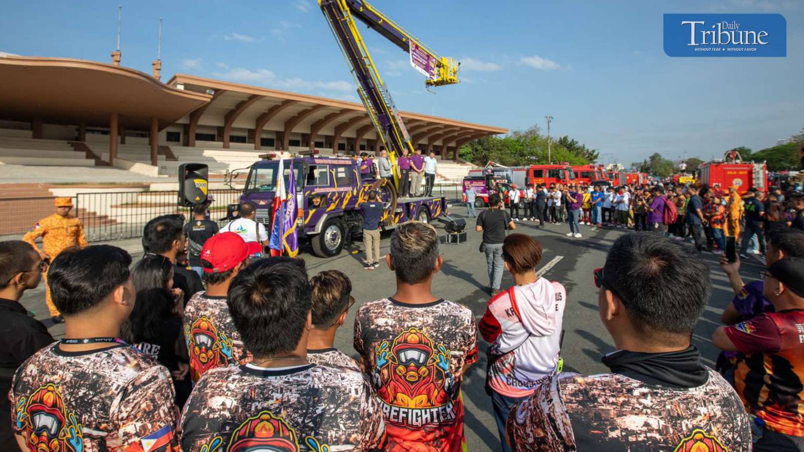 Firemen join Fire Prevention Month celebration