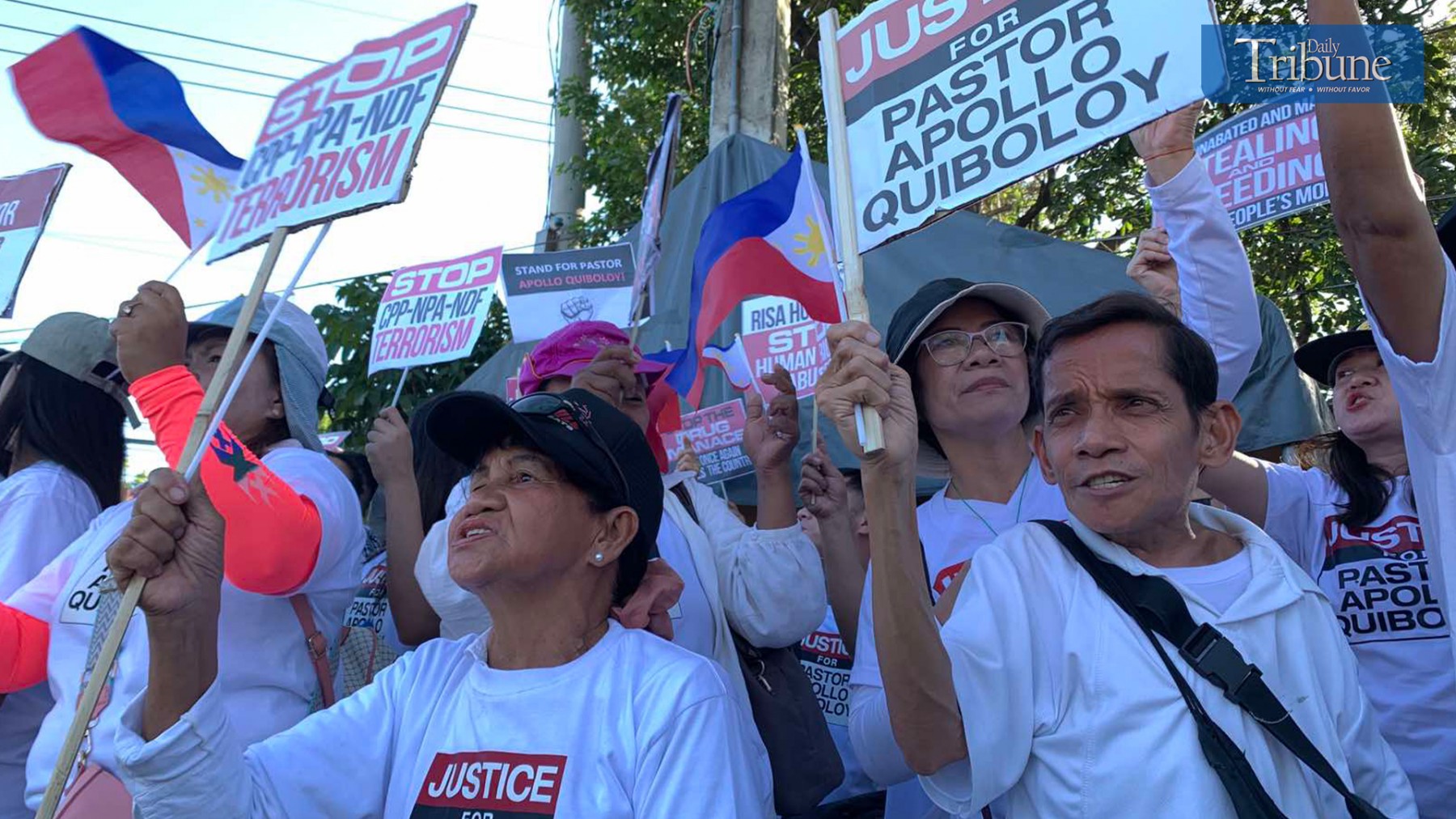 Quiboloy's supporters stage noise barrage
