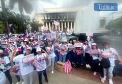 Kingdom of Jesus Christ members rally in support of Quiboloy