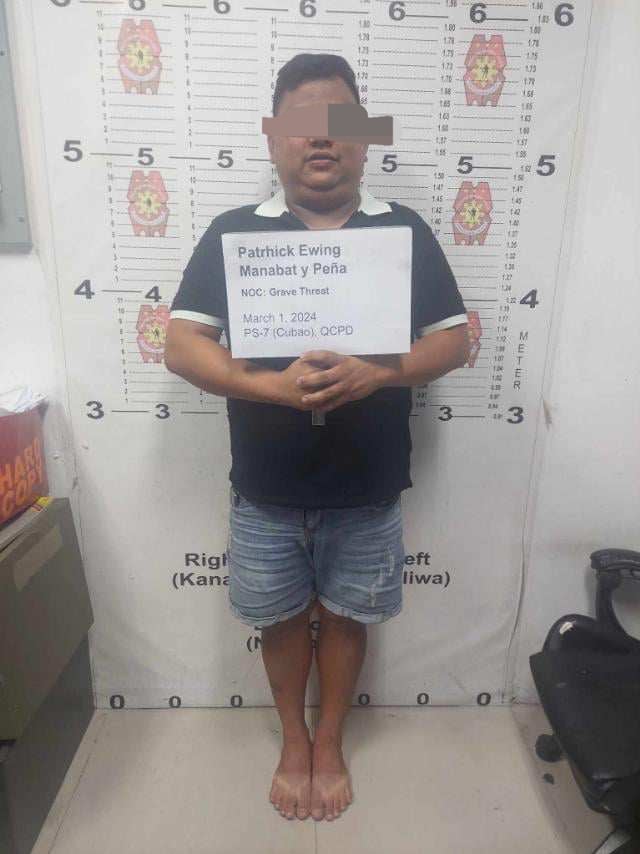 Man who drew gun in QC traffic altercation nabbed