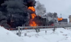Ukraine ‘halts’ Russian advance, sets fuel depots on fire