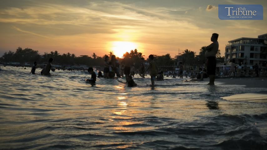 Beautiful sunset in Morong 