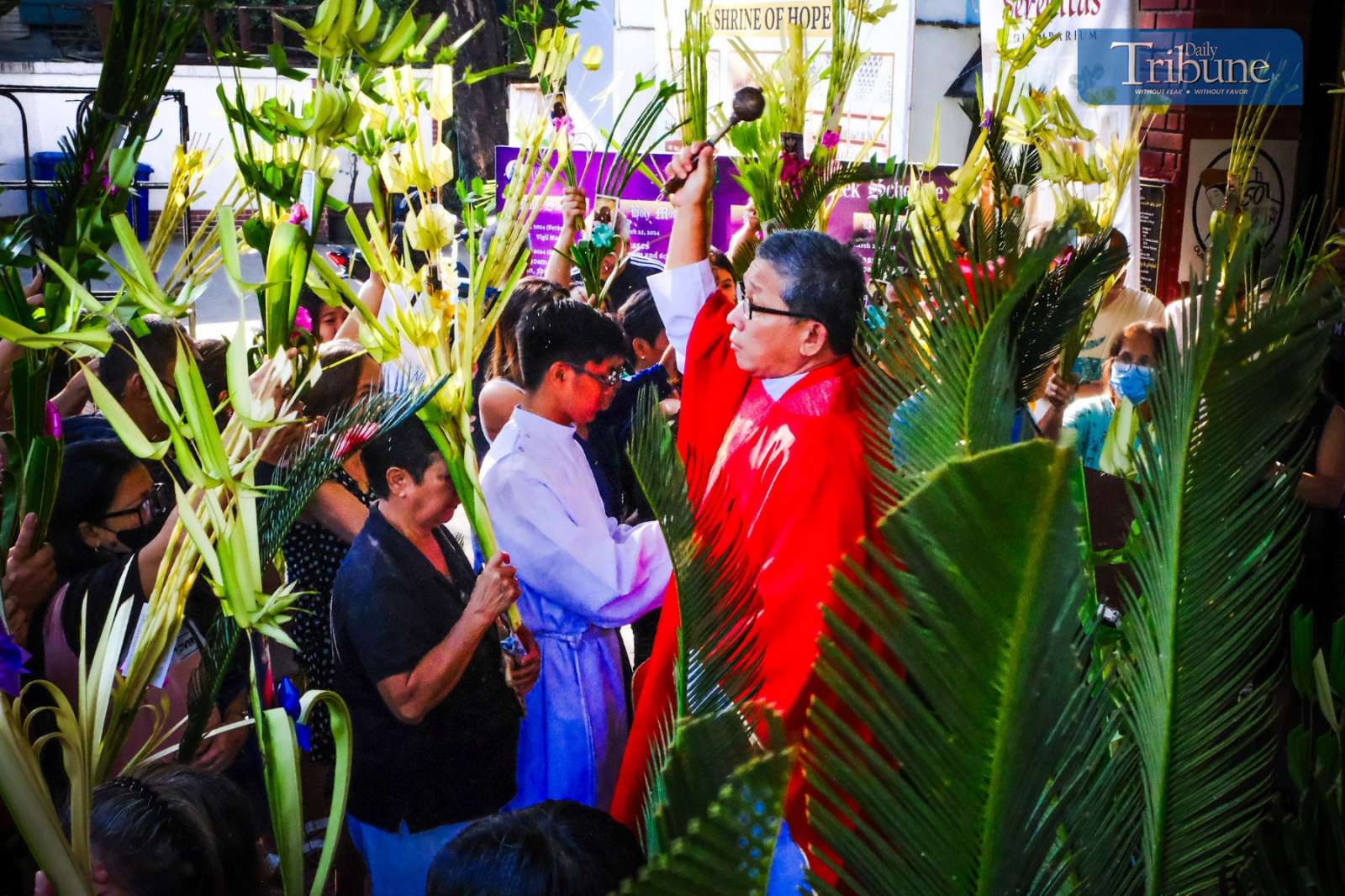 Palm Sunday in Pag-Asa, Quezon City