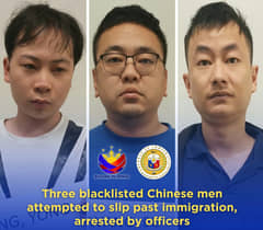 3 Chinese nationals arrested for attempting to evade immigration