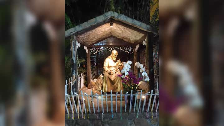 Saint Padre Pio’s image in Eastwood, Libis, Quezon City.