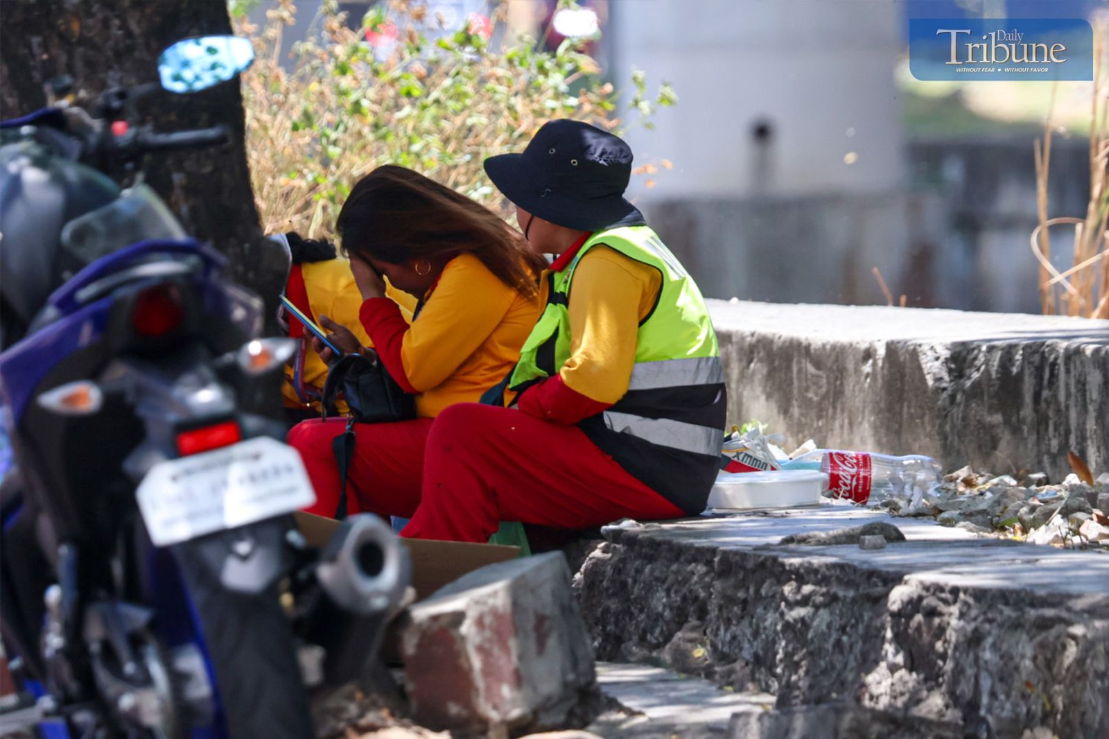 Street sweepers cooling down