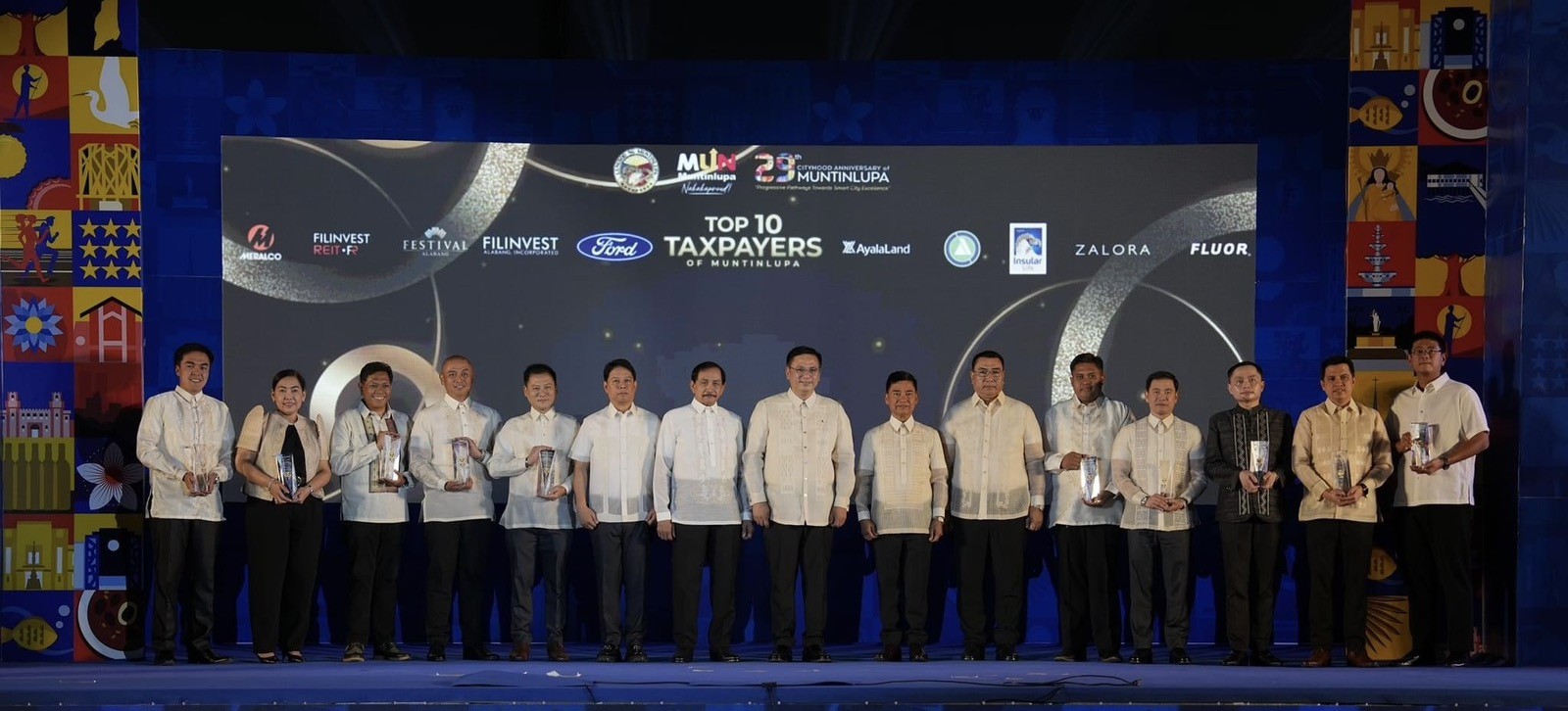 Muntinlupa honors top 10 taxpayers at 29th cityhood anniversary