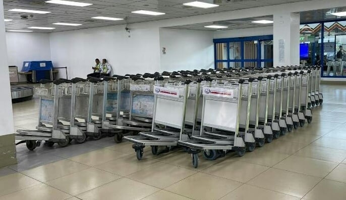 100 add'l trolleys delivered to Laguindingan Airport enhance passenger convenience