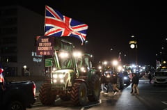 UK farmers stage tractor protest outside parliament