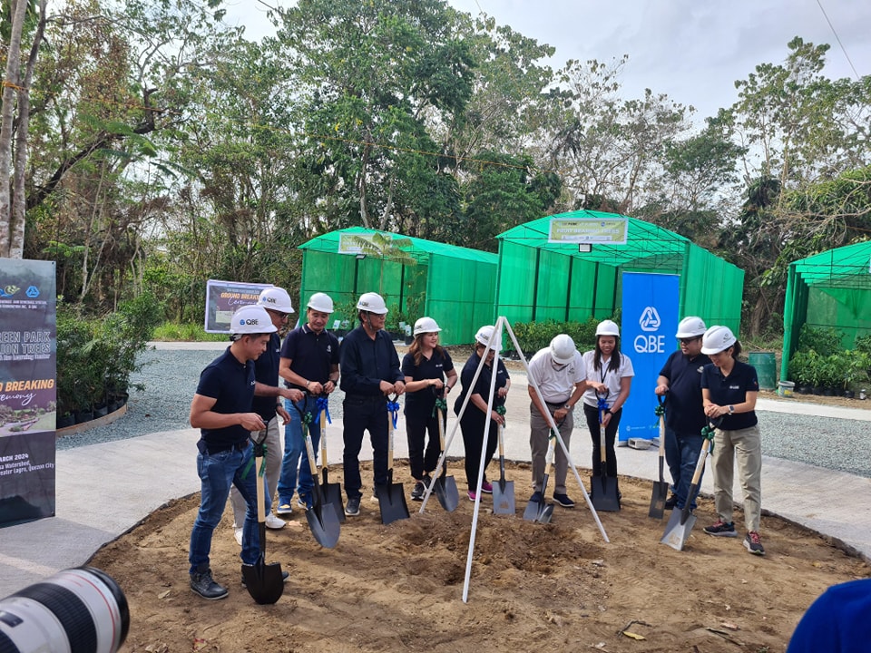 QBE grants ₱3.7-M to Million Trees Foundation: Breaks ground on Green Park