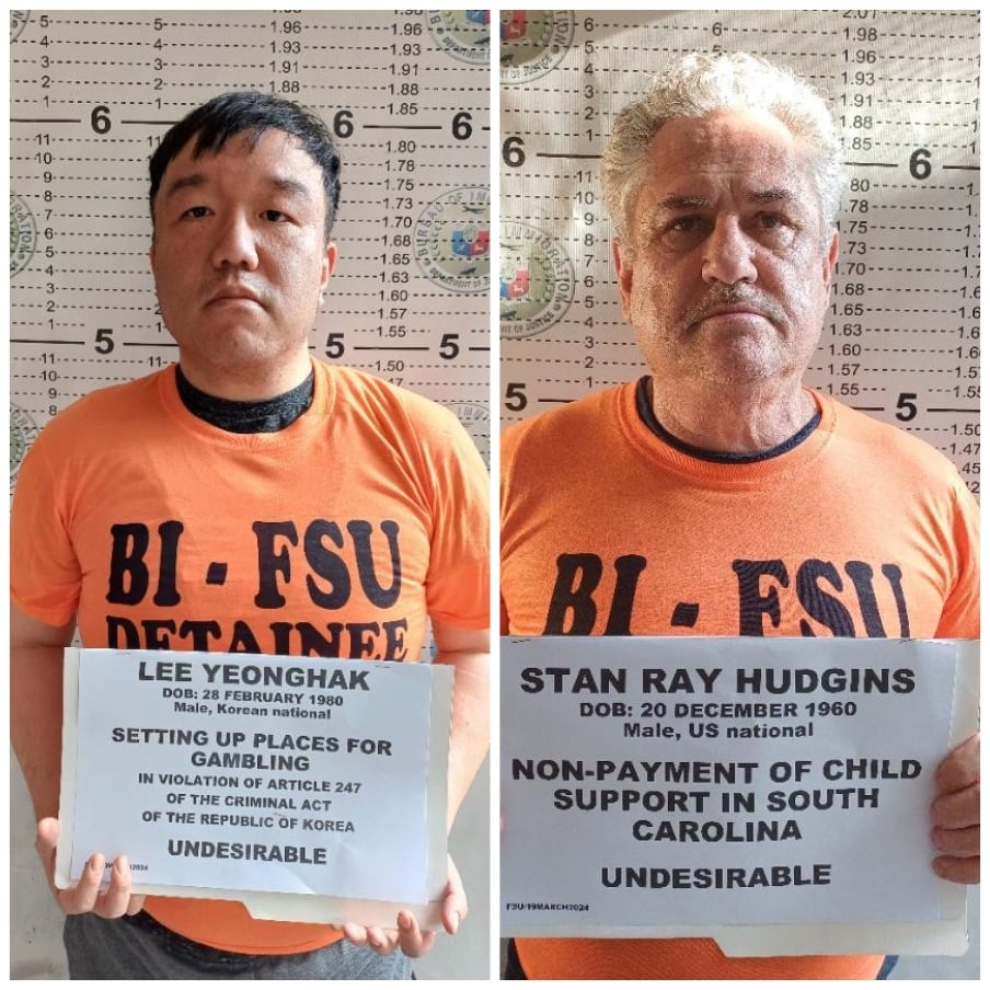 BI arrests two fugitives in Manila, Pampanga
