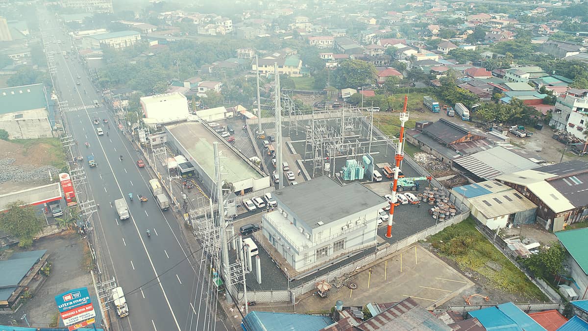 The new Balagtas 115 kV-34.5 kV Substation  of Meralco is located along McArthur Highway in Bulacan.