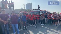 Firemen celebrate Fire Prevention Month 