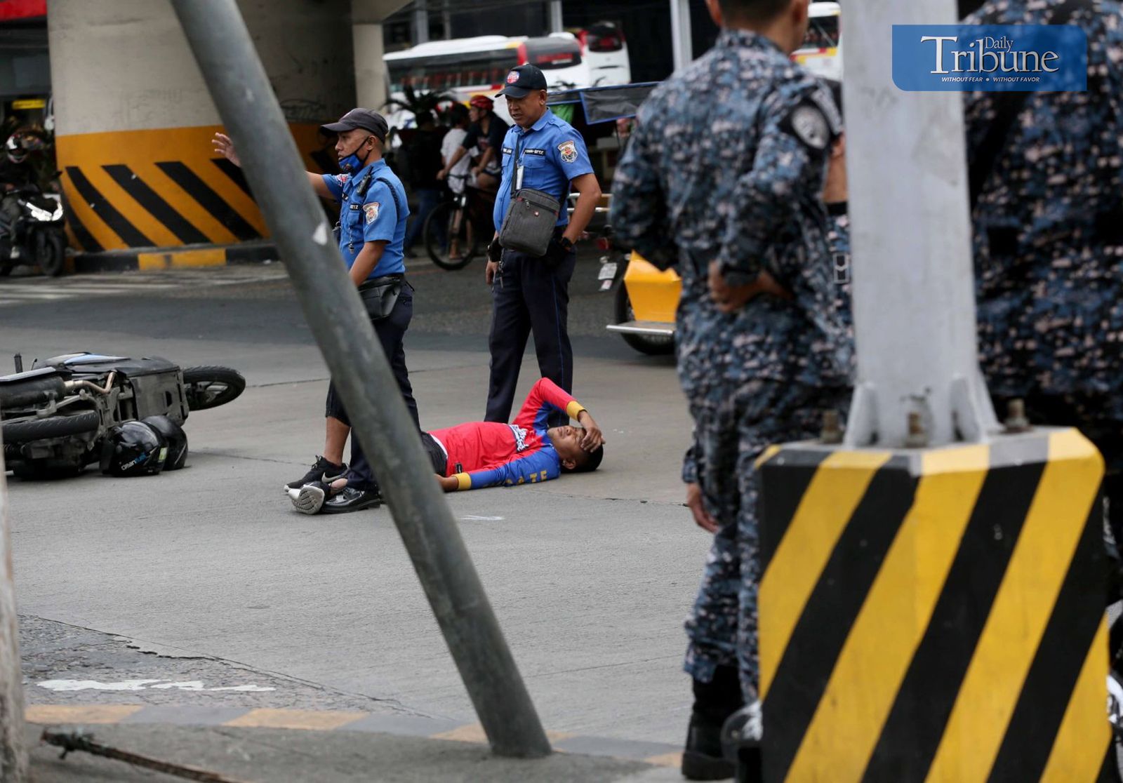 Motorcycle collission in QC