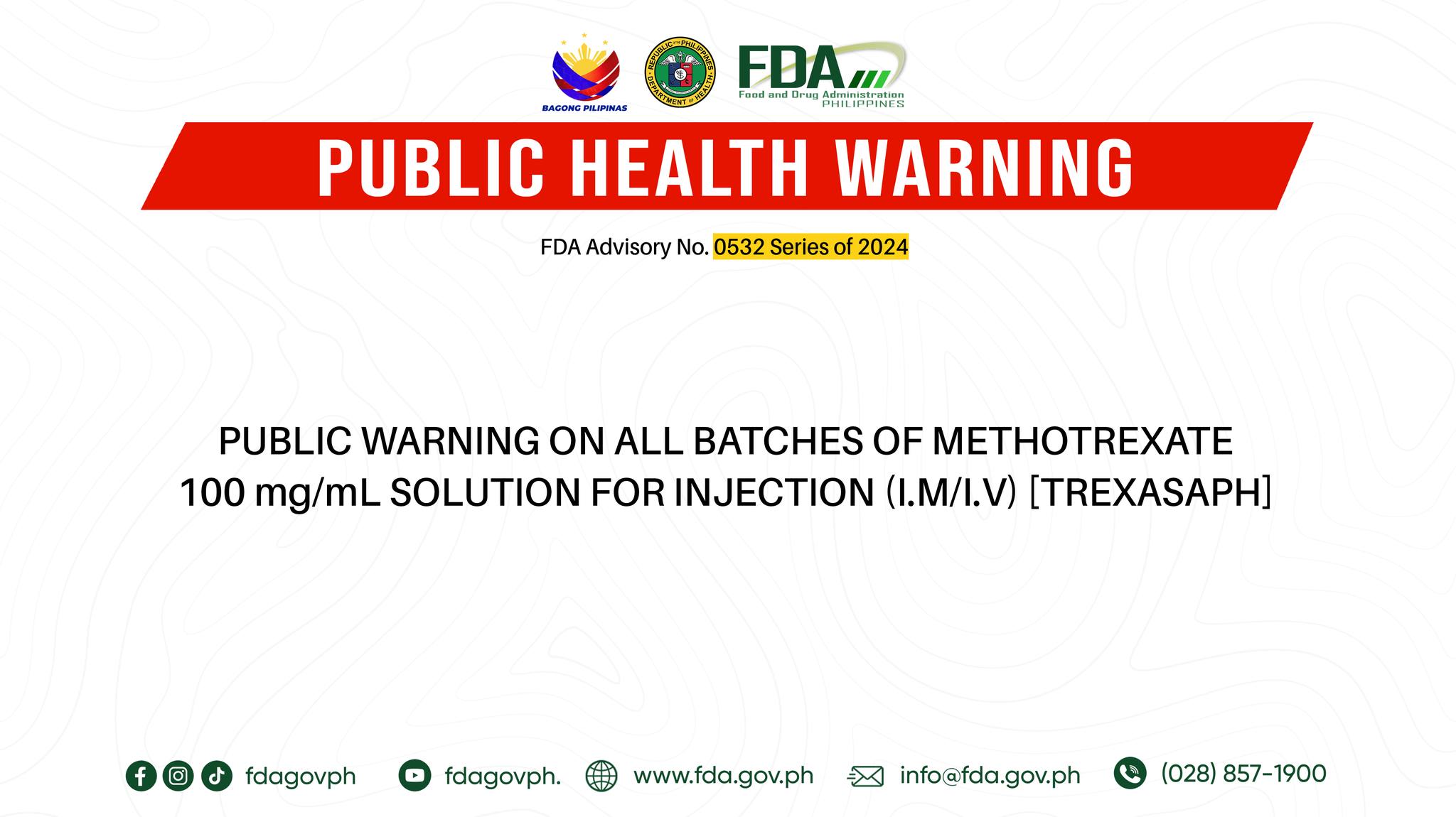 FDA issues warning on use of cancer treatment solution