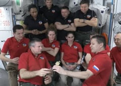 Space station crew bound for Earth
