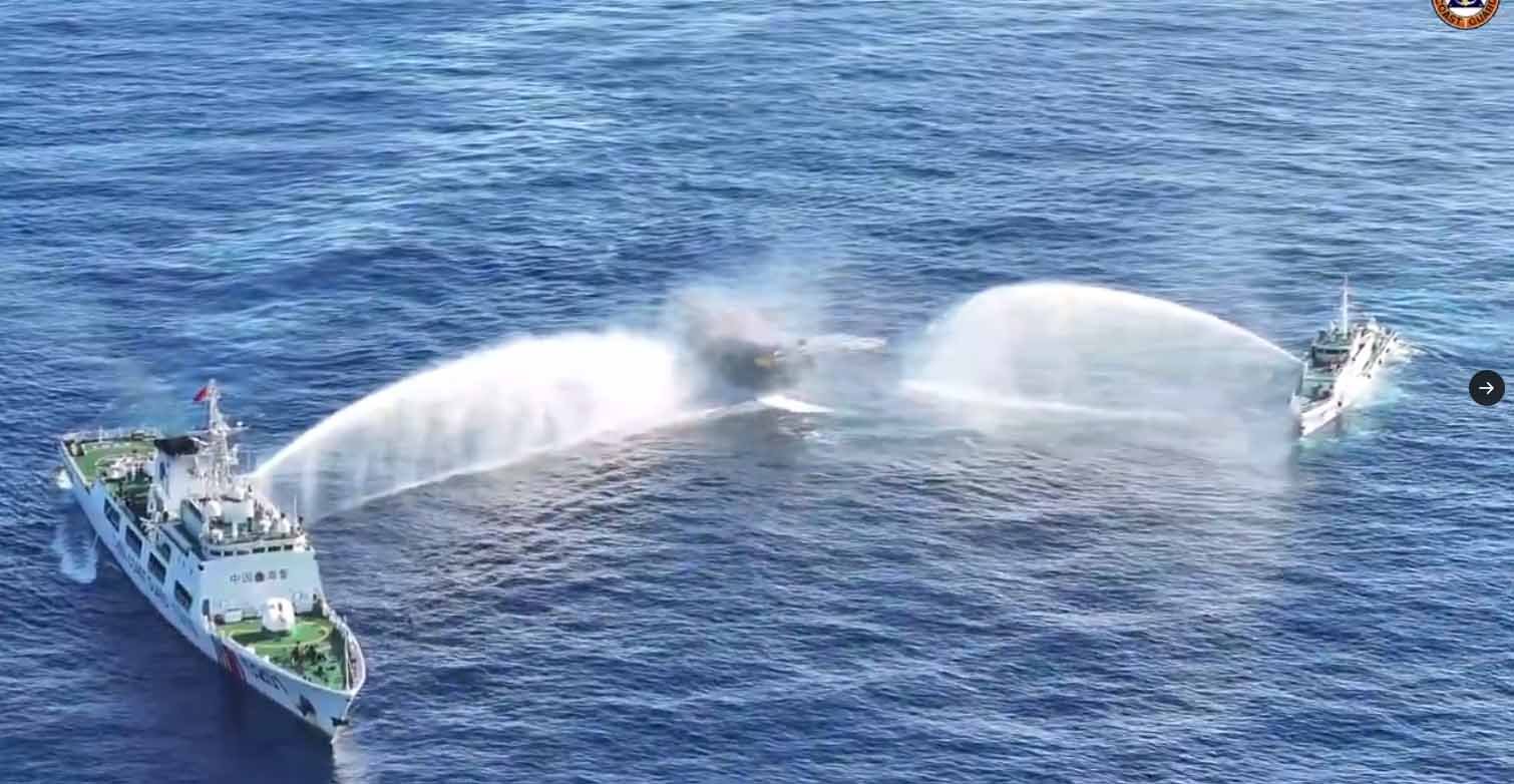 Phl supply ship damaged after Chinese vessels' water cannon attack