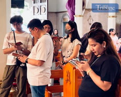 Pilgrims at Archdiocese of Manila