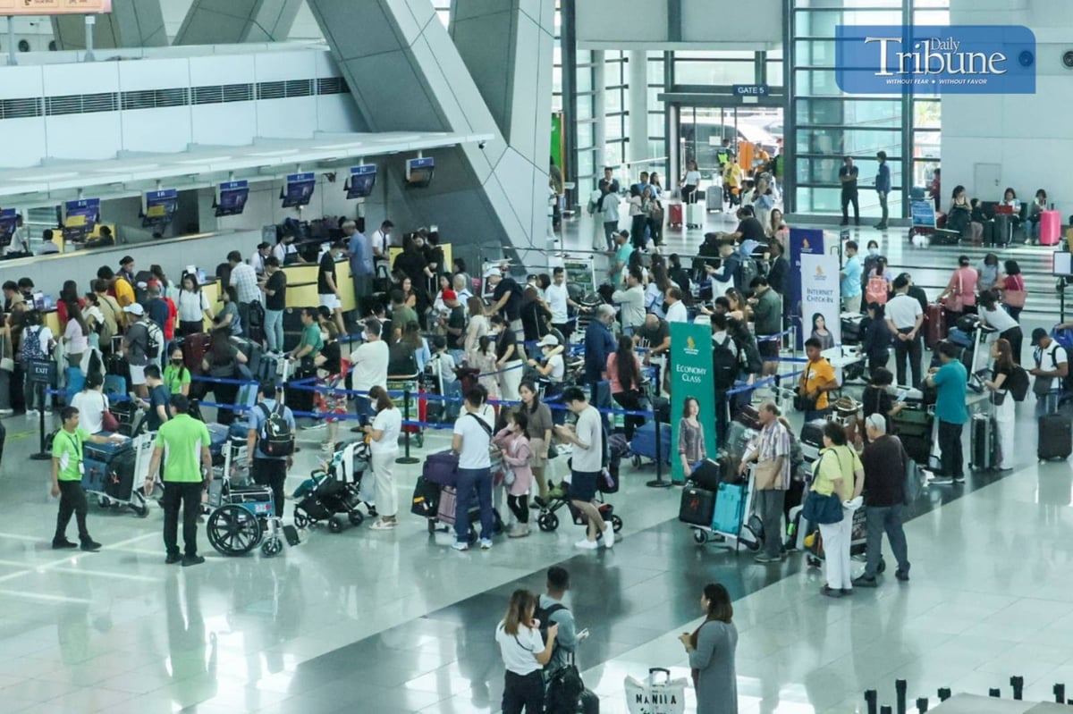 Passengers at NAIA Terminal 3