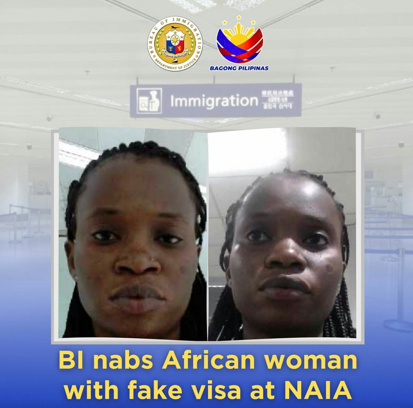 African woman with fake visa nabbed at NAIA
