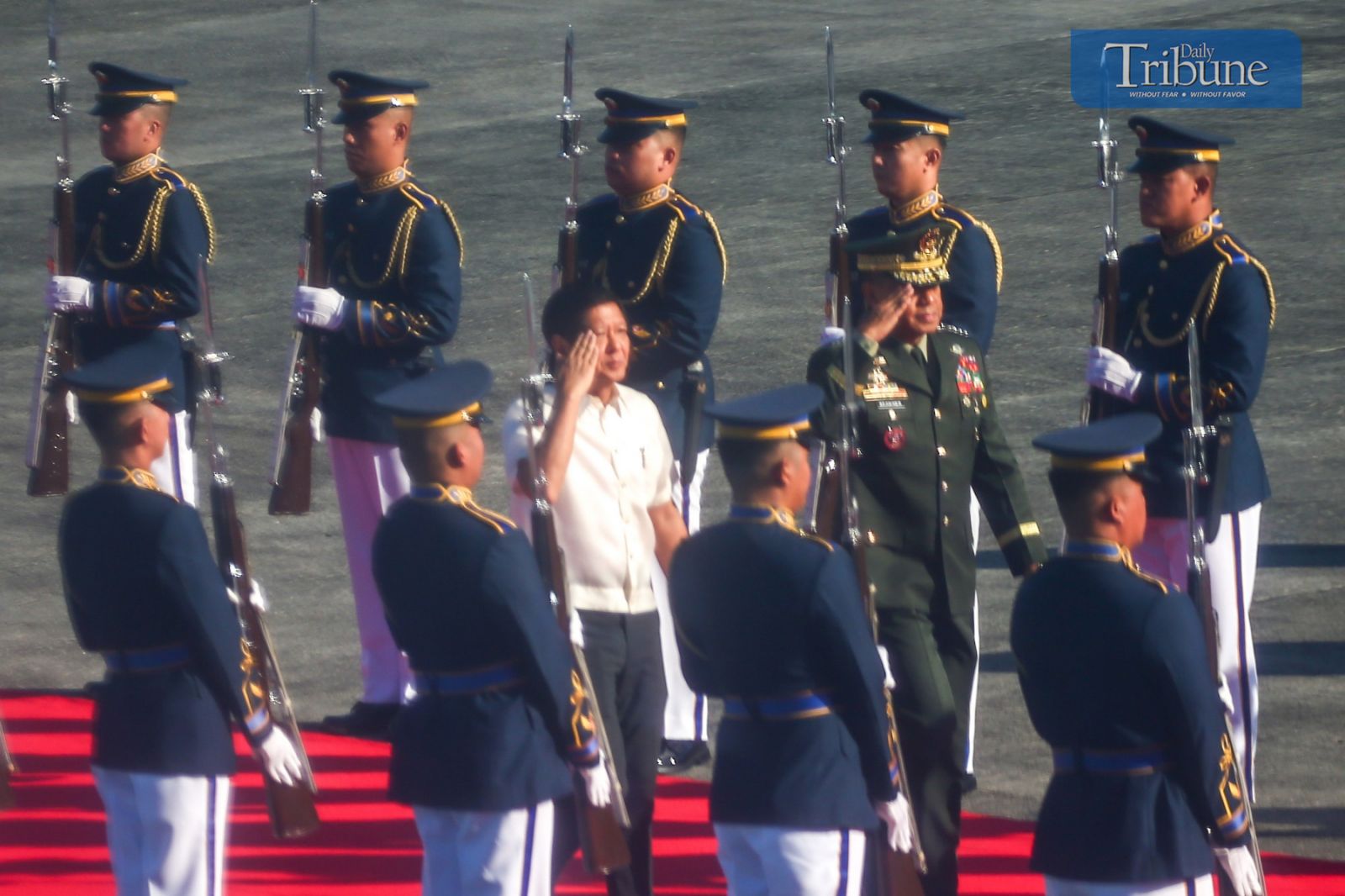 PBBM troops the line